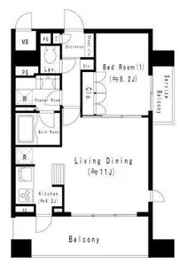 ラ・セルコート元町【7階】の間取り