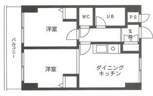 タリーハイム白鍬【3階】の間取り