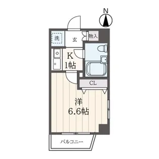 コート牛込柳町【6階】の間取り