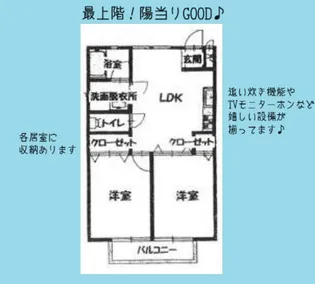 ベルハウス本郷台【2階】の間取り