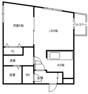 アムール中島公園【1階】の間取り