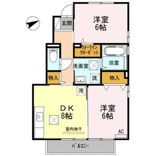 ウインドフィル【1階】の間取り