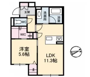 アヴェニール府中【1階】の間取り
