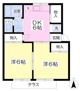 グリーンパレスA【1階】の間取り