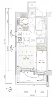 ベルジェンド横浜南太田アティックス・ステーション【3階】の間取り