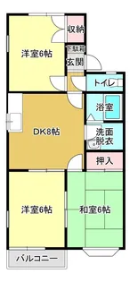 プラザ野本 C【2階】の間取り