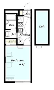 レオパレスアロンジェ【1階】の間取り