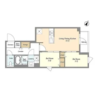 グランカーサ千駄木【3階】の間取り