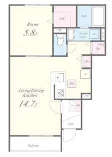 ガレリア上鷺(ガレリアカミサギ)【1階】の間取り