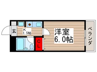 ガ-デンヒルズ中山【5階】の間取り