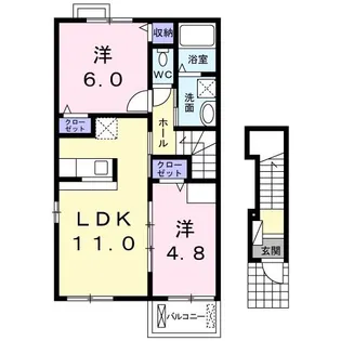 グラン ソレイユ【2階】の間取り