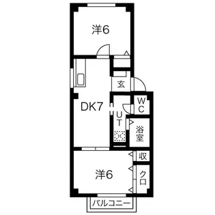 ブレスト南山【1階】の間取り