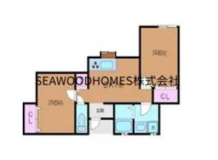 サマームーン【1階】の間取り