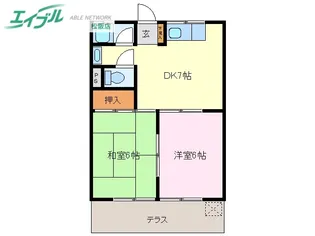 コーポミナミ【1階】の間取り