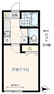コンフォート豊玉【2階】の間取り