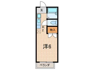 レンタルハウス深津パートII【2階】の間取り
