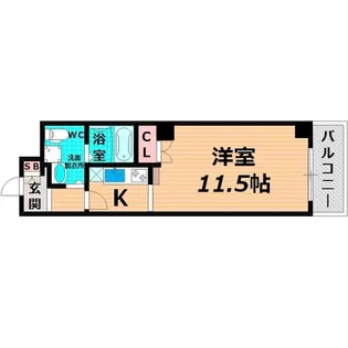 ザ ブラックフォート【5階】の間取り