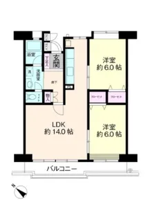 美浜東エステート【3階】の間取り