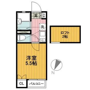 ジュネス旭ヶ丘【1階】の間取り