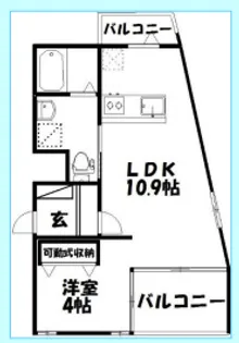 VILLA COZY【5階】の間取り