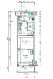 ガリシア新宿西落合II【4階】の間取り