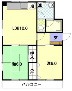 プラス・ドゥ・カネガエ【5階】の間取り