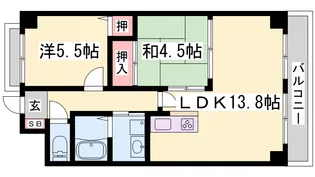 ロイヤル神戸池田広町【5階】の間取り