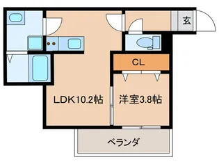 Grand palace 六本松A【1階】の間取り