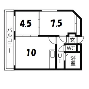 ドミローレル第8【11階】の間取り