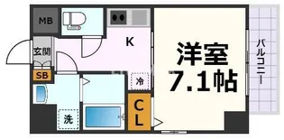 プランドール名駅【5階】の間取り