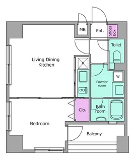 レジディア広尾南【9階】の間取り