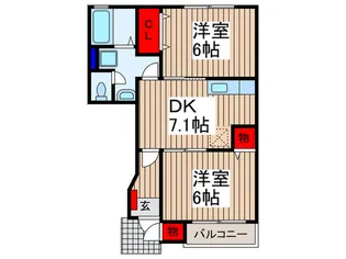 ラフィネ壱番館.【1階】の間取り