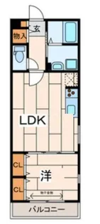 コンフォート生麦【1階】の間取り