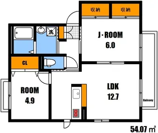 ILEXHEIM U棟【2階】の間取り