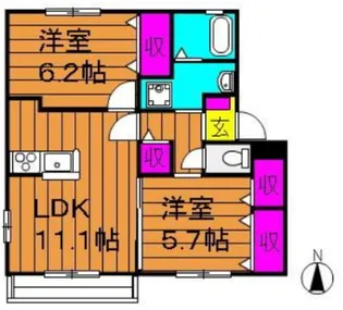 グレイス今【2階】の間取り
