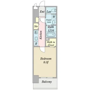 プロシード仙台上杉【5階】の間取り