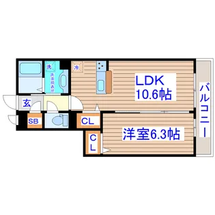 サンコート【2階】の間取り