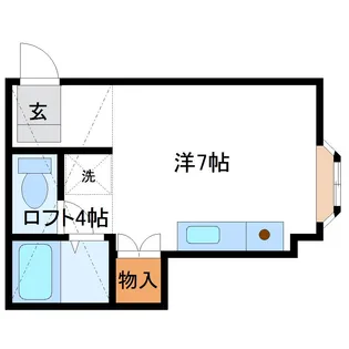 パルコール台原【1階】の間取り