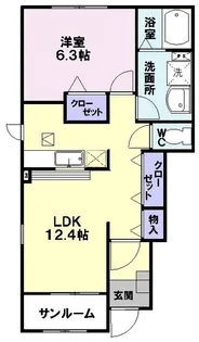 グレース フィールド【1階】の間取り