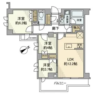 オープンレジデンシア目白フロントコート【4階】の間取り