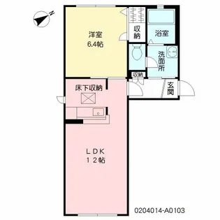 KMコート A棟【1階】の間取り