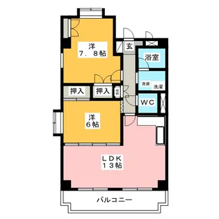メゾンラ・メール【3階】の間取り