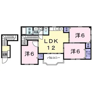 ヴィラ 明分【2階】の間取り