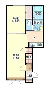 ラメールA【1階】の間取り