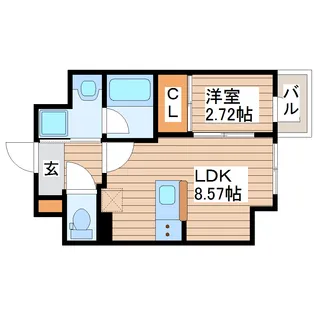 APPLE原町【2階】の間取り