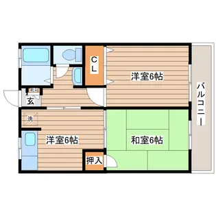 ティファニーA【1階】の間取り