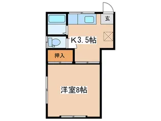 ハイツヤナ第二【2階】の間取り
