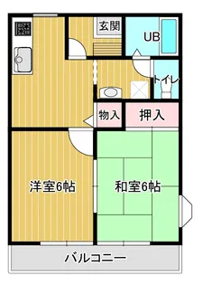 サンライフ新白河B【1階】の間取り