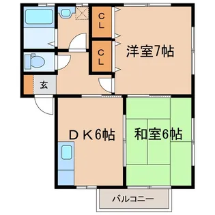 Carino nanami【1階】の間取り