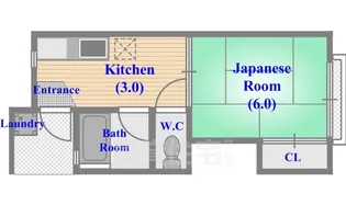 サンハイツ【2階】の間取り